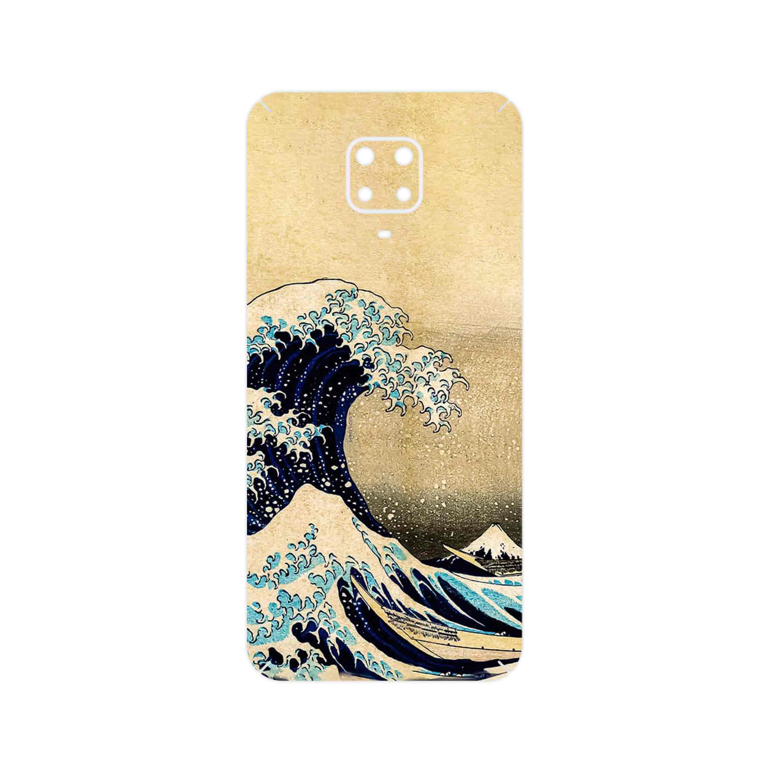 برچسب پوششی ماهوت مدل The Great Wave off Kanagawa of Hokusai مناسب برای گوشی موبایل شیائومی Redmi Note 9 Pro