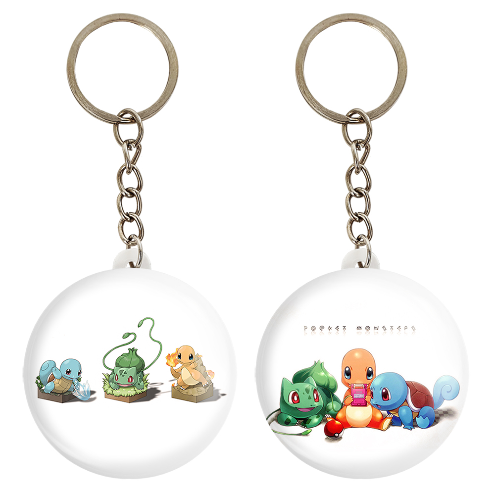 جاکلیدی خندالو مدل هیتوکاگه و بولباسور و اسکوئرتل انیمه پوکمون کد 1740617405 مجموعه 2 عددی