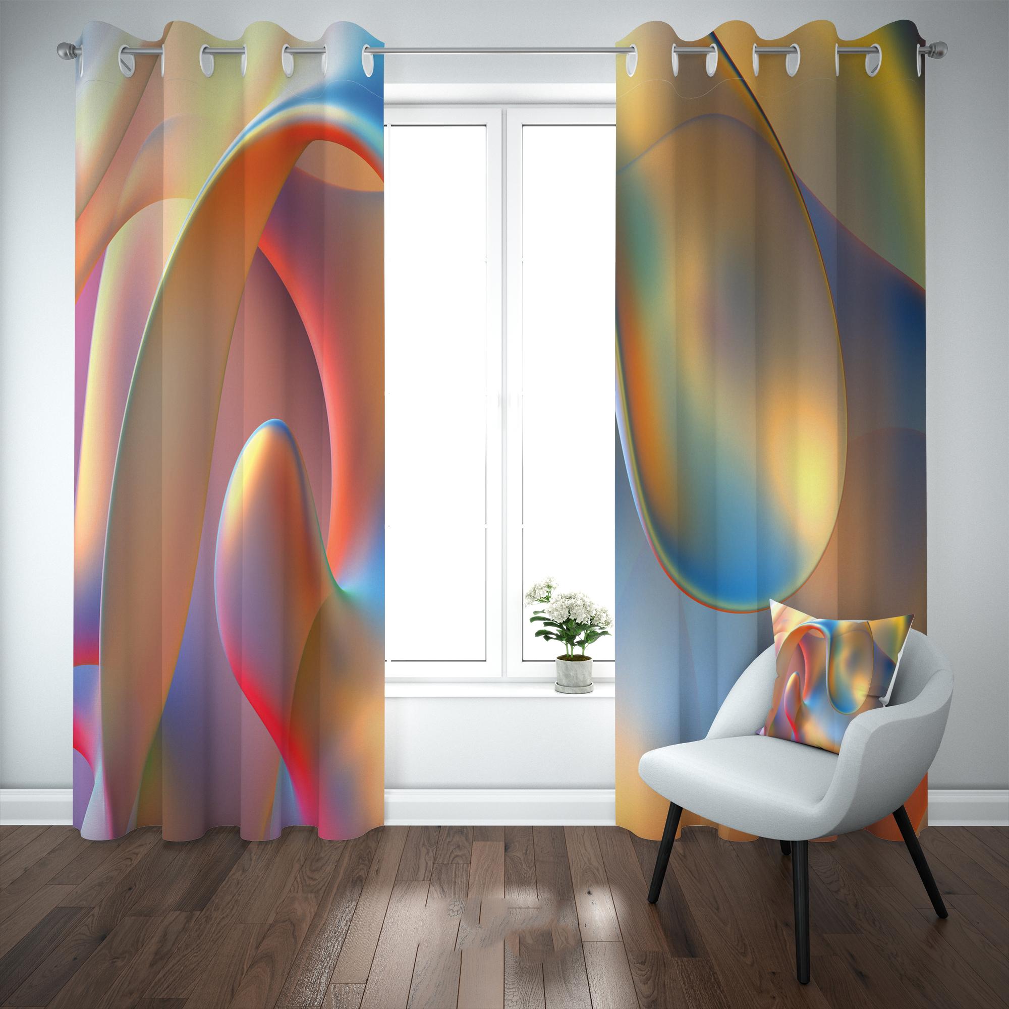 پرده مدل b2465 سایز 140×280 سانتی متر