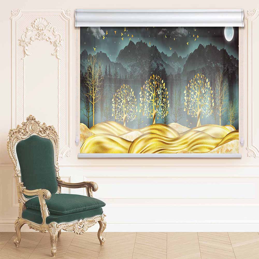 پرده زبرا شب و روز مدل PM-5 سایز 135x180 سانتی متر