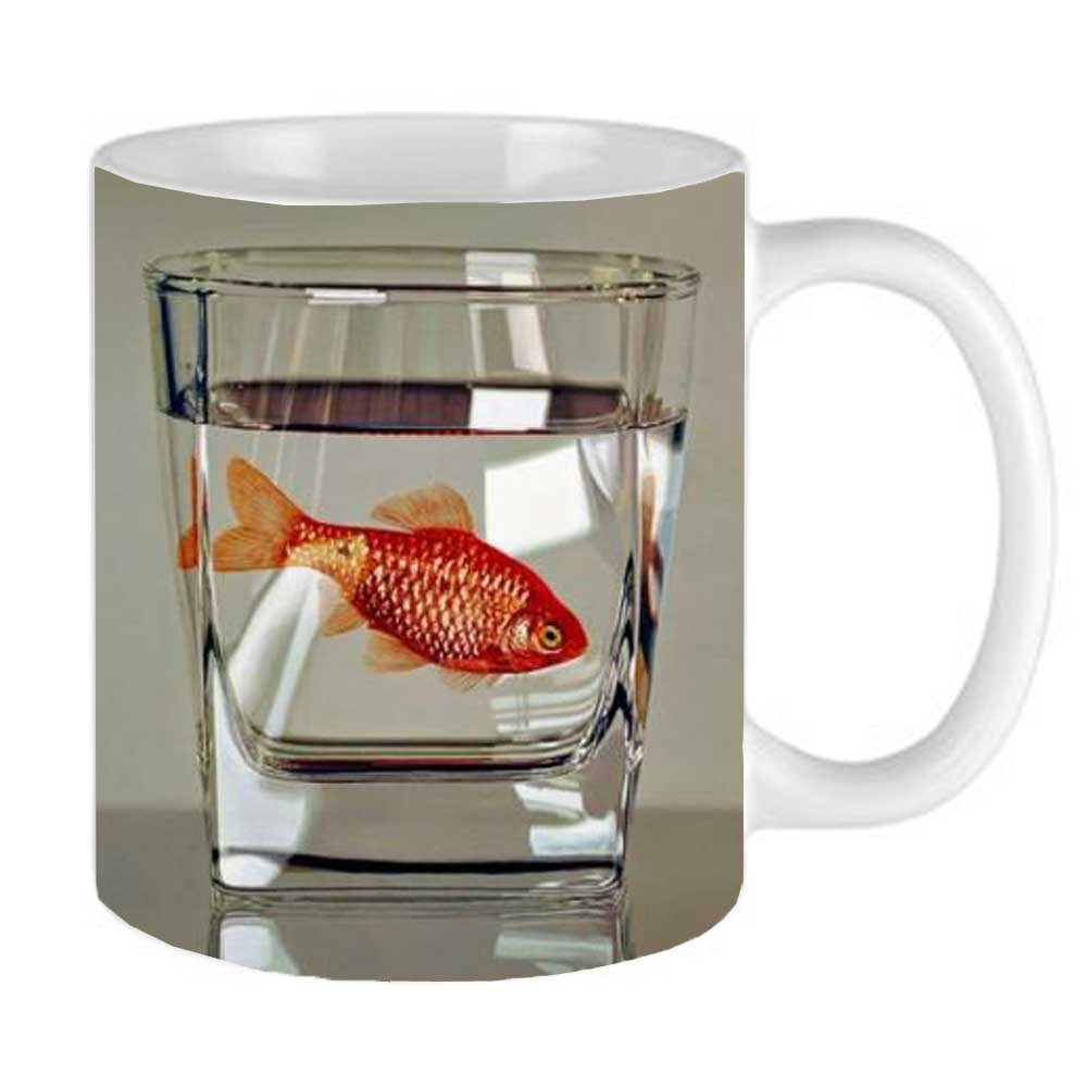 ماگ طرح ماهی قرمز مدل  01