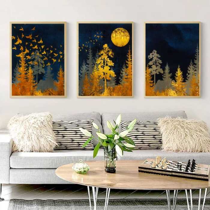 تابلو دکوراتیو کد 2573 مجموعه 3 عددی