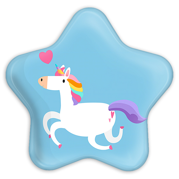 پیکسل خندالو طرح اسب تک شاخ یونیکورن مدل ستاره ای کد 1098