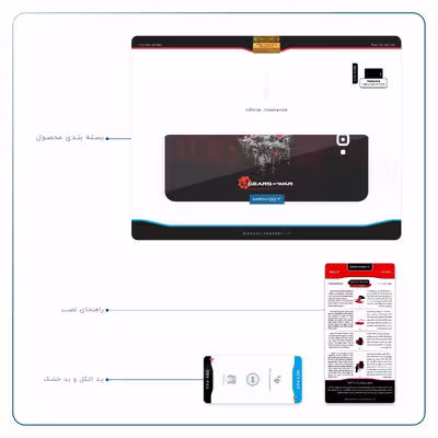 برچسب پوششی ماهوت مدل Gears-Of-War-Game مناسب برای تبلت سامسونگ Galaxy Tab A 10.1 2016 T580