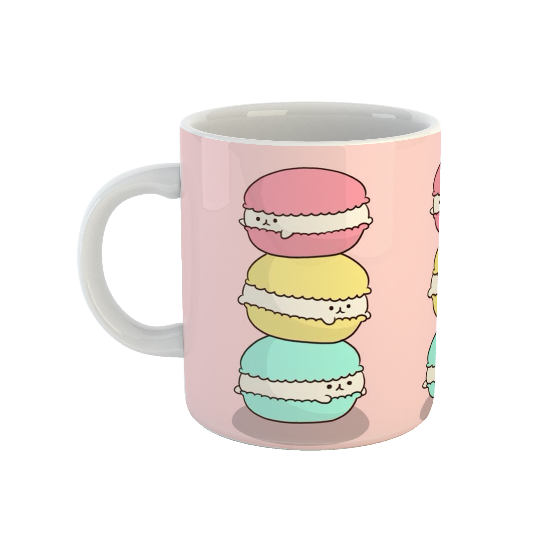 ماگ طرح ماکارون مدل شیرینی 