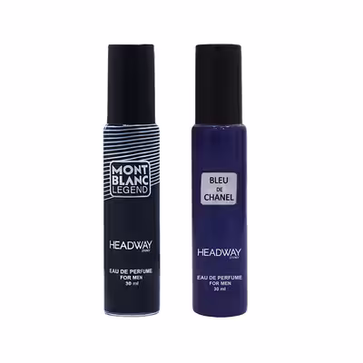 عطر جیبی مردانه هدوی استوری مدل بلو شنل و مون بلان لجند حجم 30 میلی لیتر مجموعه 2 عددی