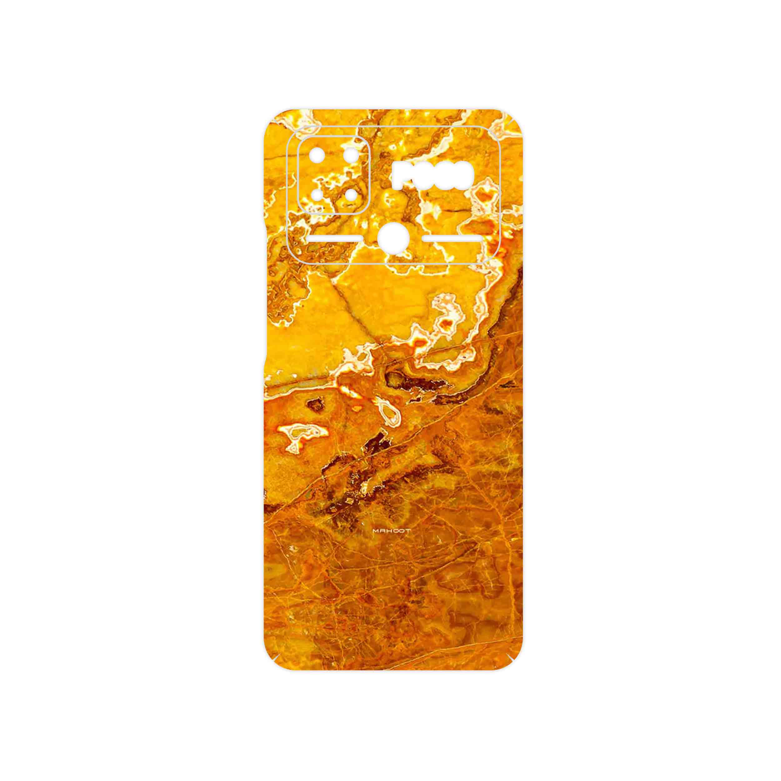 برچسب پوششی ماهوت مدل Gold Marble مناسب برای گوشی موبایل شیائومی Poco C40