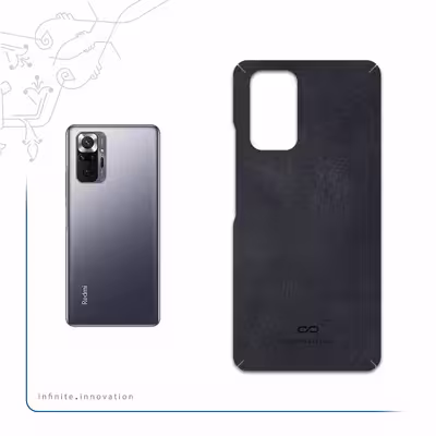 برچسب پوششی ماهوت مدل Graphite-Buffalo-Leather مناسب برای گوشی موبایل شیائومی Redmi Note 10 Pro