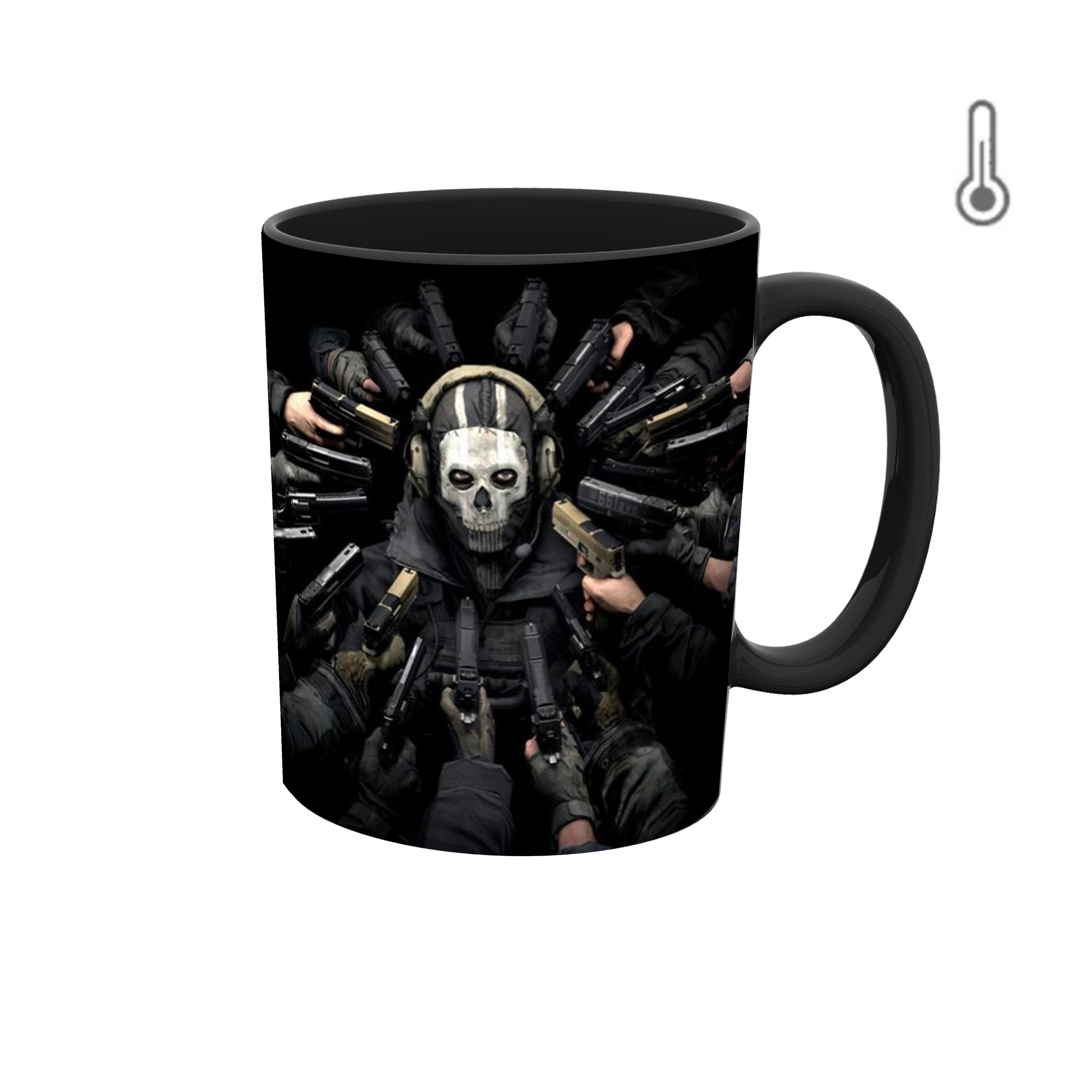 ماگ حرارتی طرح گوست کال اف دیوتی 