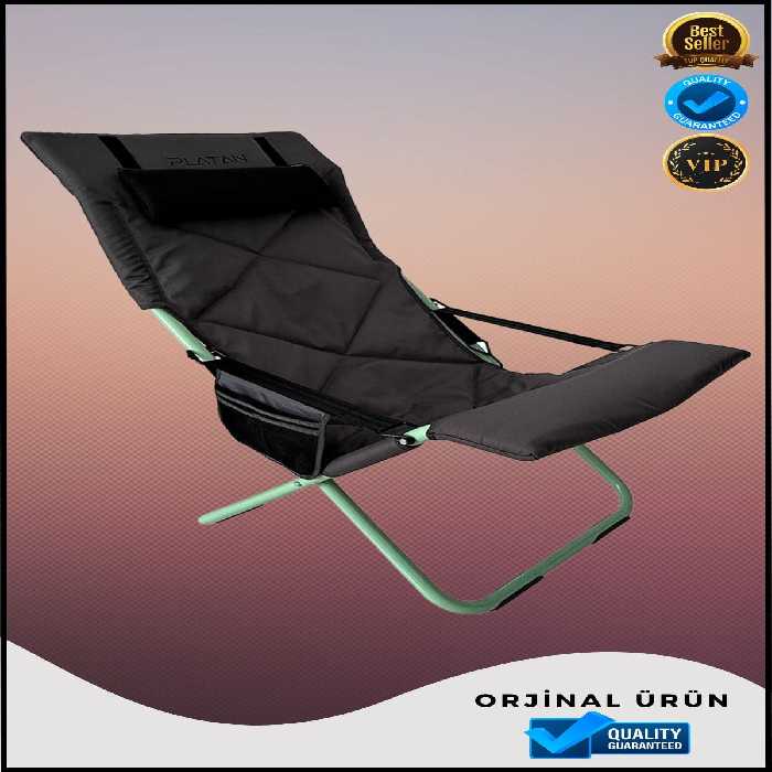 صندلی کمپ خاکستری کمپینگ اردوگاه نوع Sezlonk باز کردن پیک نیک ساحل کاروان را می کند OverPazar