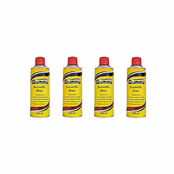 اسپری روان کننده مدل SILICON OIL حجم 450 میلی لیتر مجموعه 4 عددی