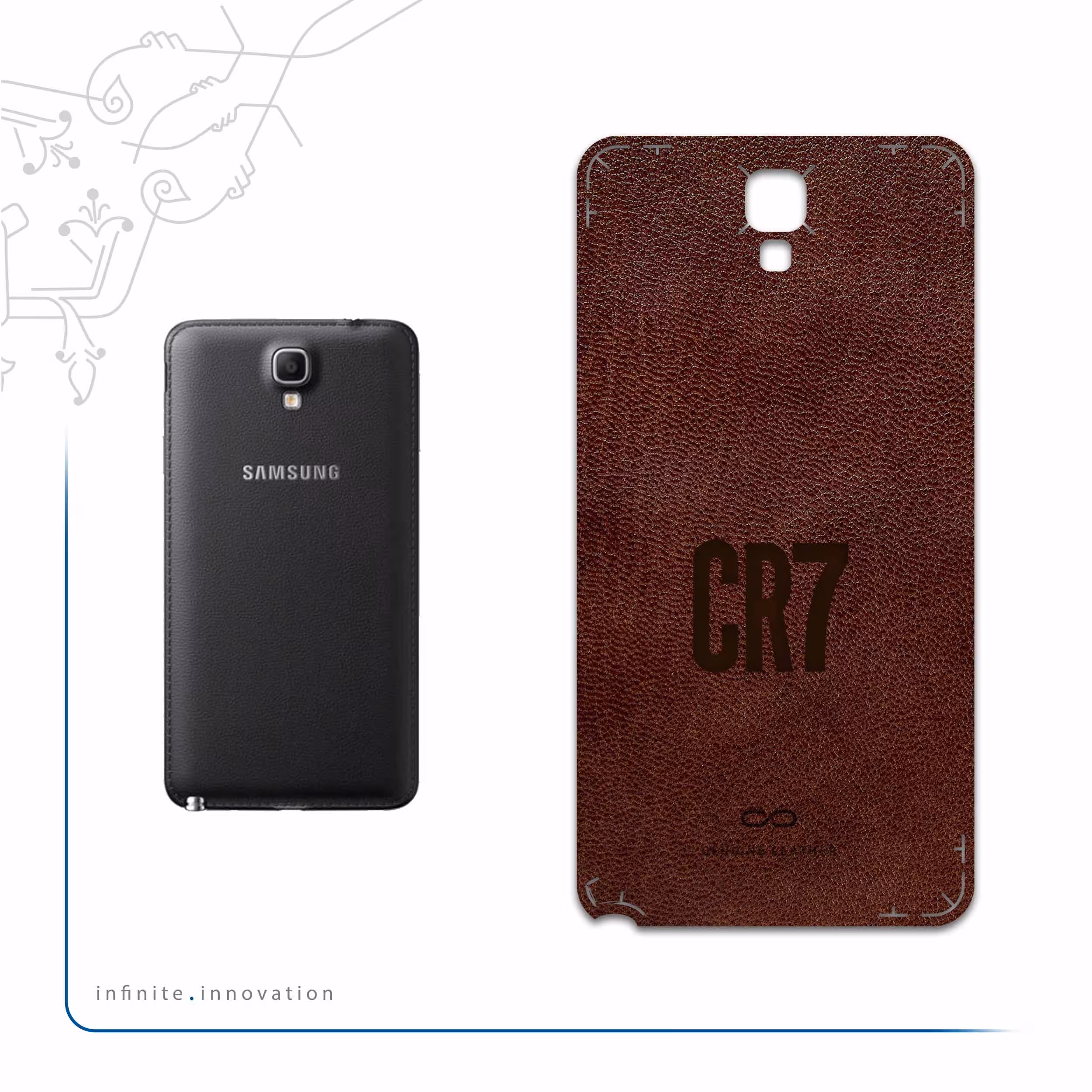 برچسب پوششی ماهوت مدل NL-CR7 مناسب برای گوشی موبایل سامسونگ Galaxy Note 3 Neo