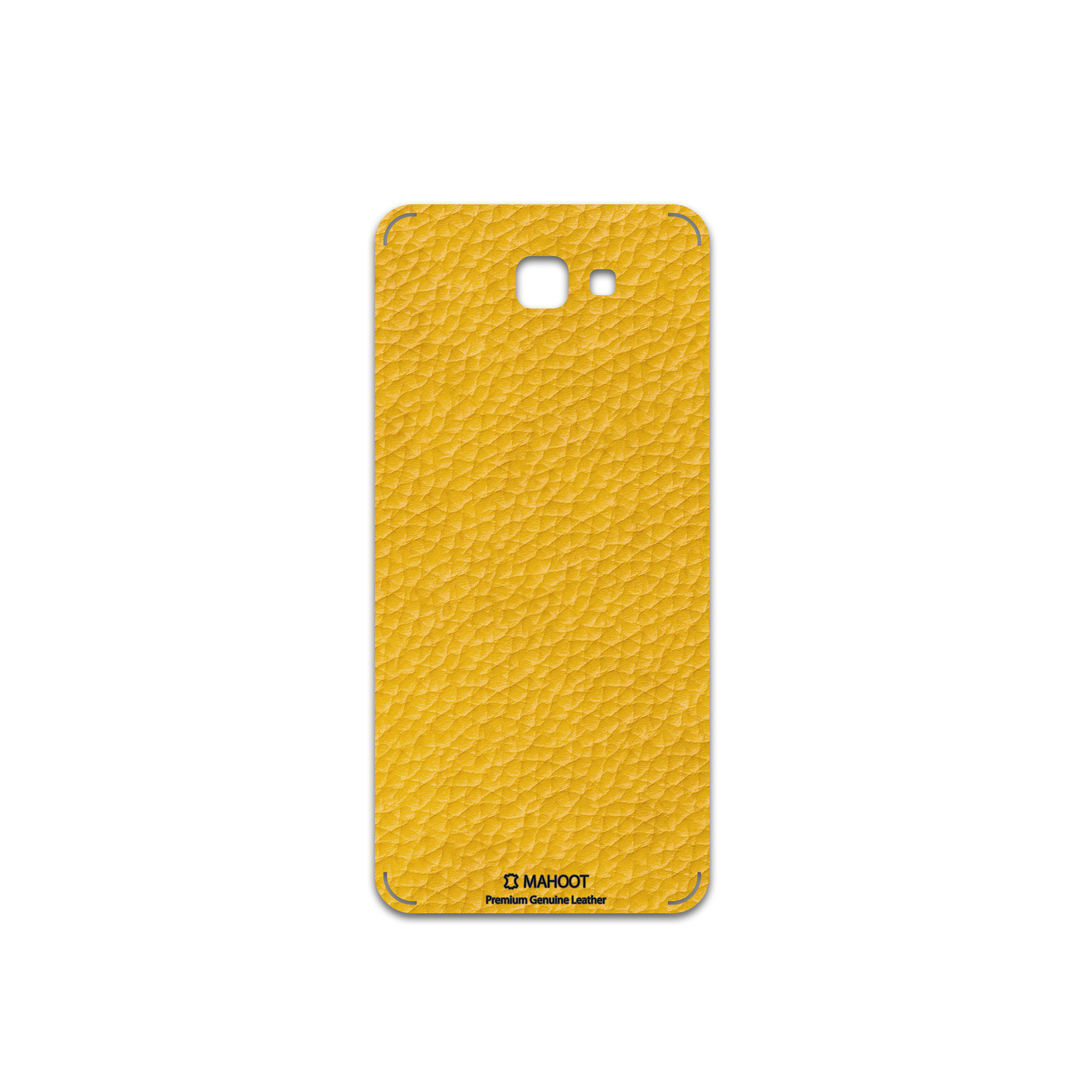 برچسب پوششی ماهوت مدل Mustard-Leather مناسب برای گوشی موبایل سامسونگ Galaxy J5 Prime