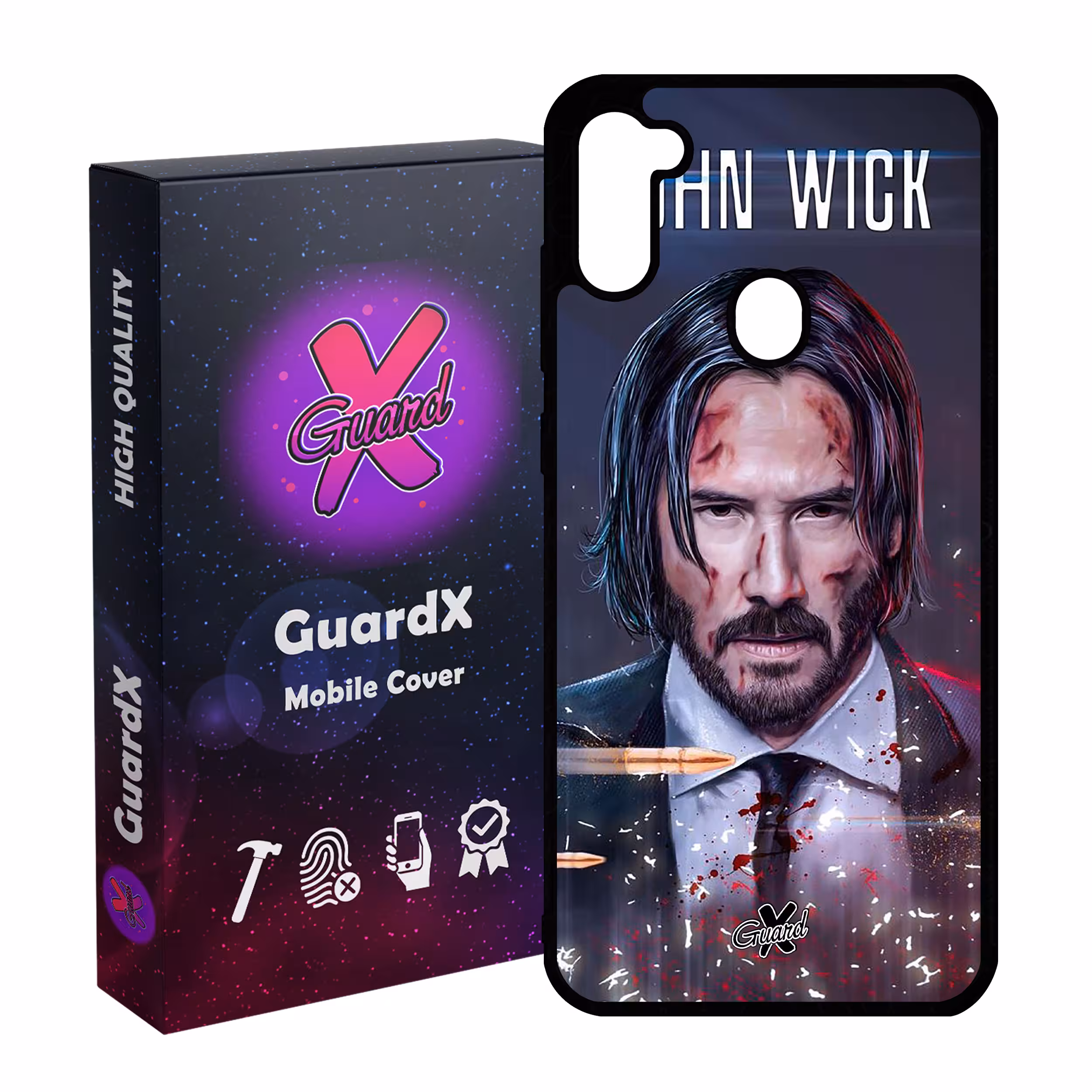 کاور گارد ایکس طرح John Wick مدل Glass10145 مناسب برای گوشی موبایل سامسونگ Galaxy A11 / M11
