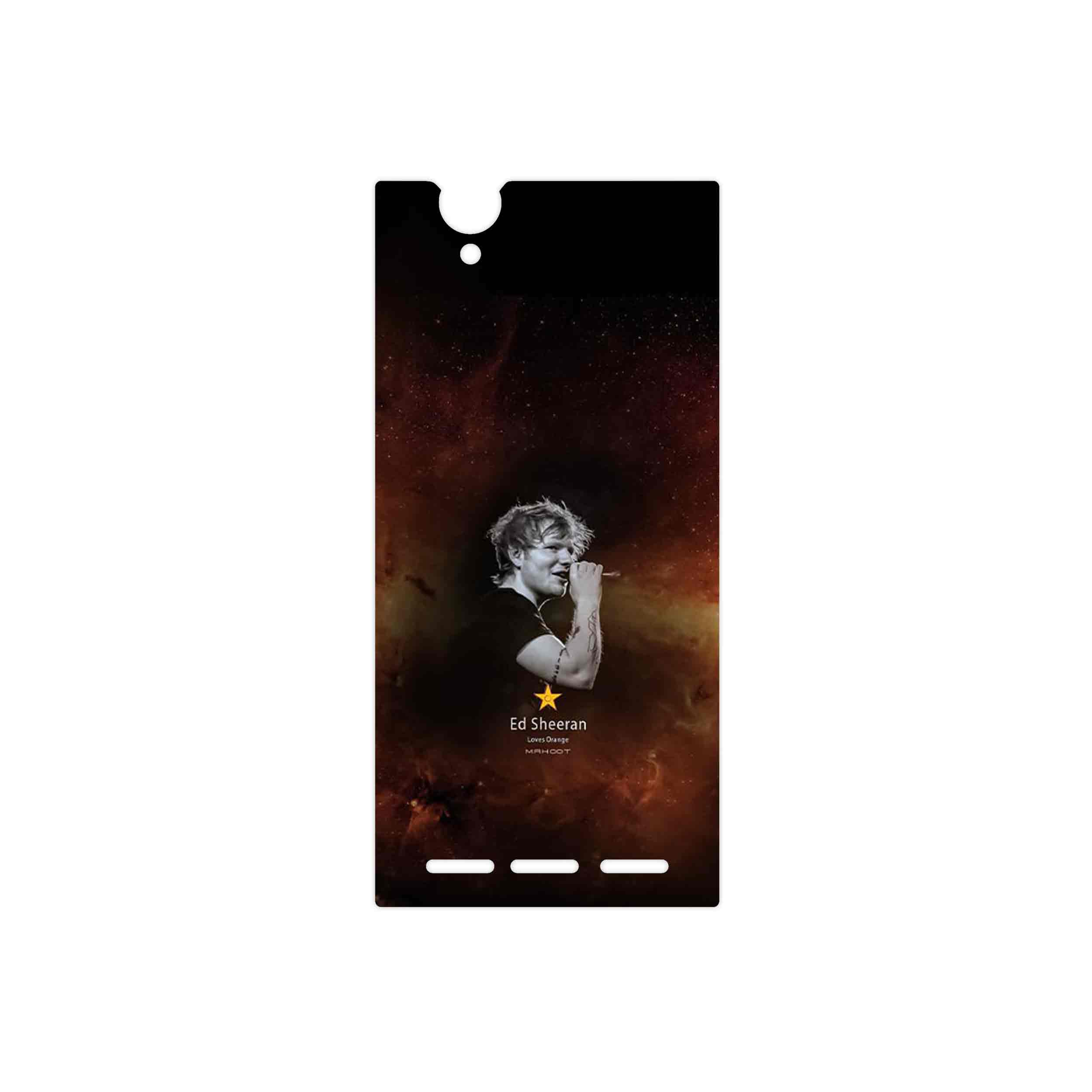 برچسب پوششی ماهوت مدل Ed Sheeran مناسب برای گوشی موبایل سونی Xperia T2 Ultra