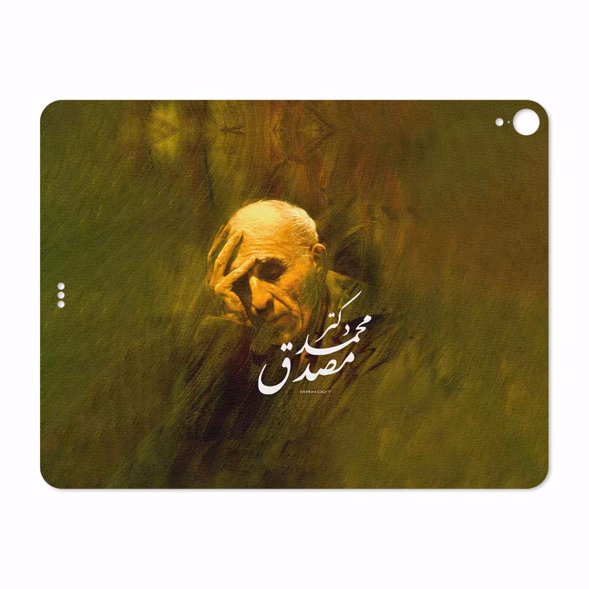 برچسب پوششی ماهوت مدل Dr-Mosadeq مناسب برای تبلت اپل iPad Pro 12.9 (GEN 3) 2018 A2014