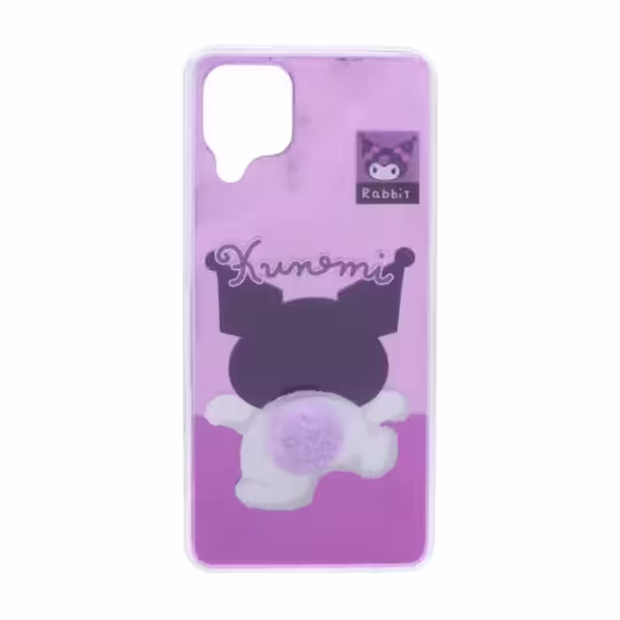قاب گوشی موبایل مدل اطلسی عروسکی دم برجسته Purple Rabbit