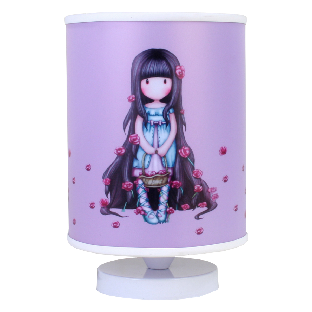 آباژور رومیزی کودک مدل گیسوبلند کد 106