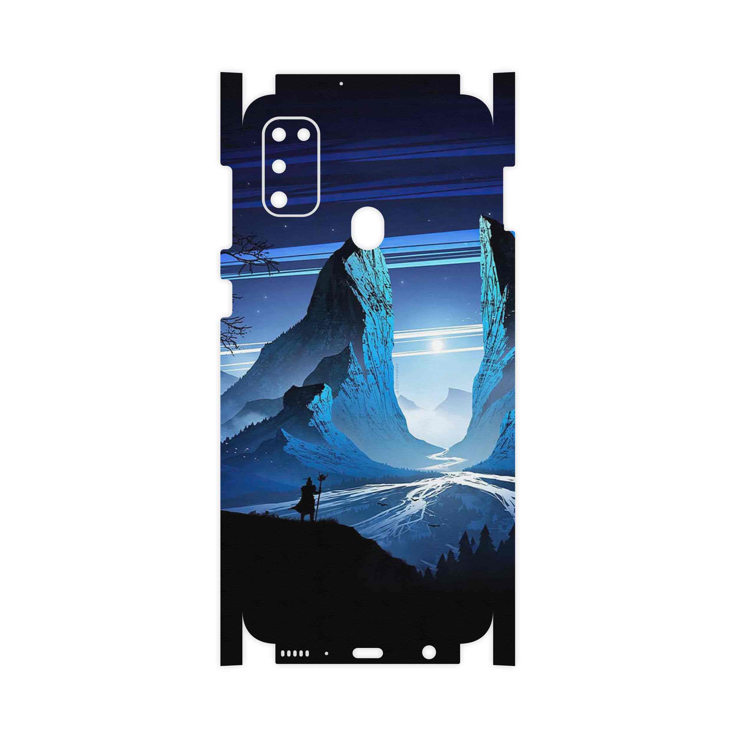 برچسب پوششی ماهوت مدل Blue Mountains Digital Art-FullSkin مناسب برای گوشی موبایل سامسونگ Galaxy M30s