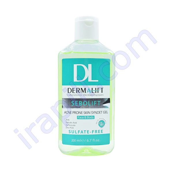 ژل شستشوی غیر صابونی پوستهای چرب و جوشدار سبولیفت درمالیفت 200 میلی لیتر