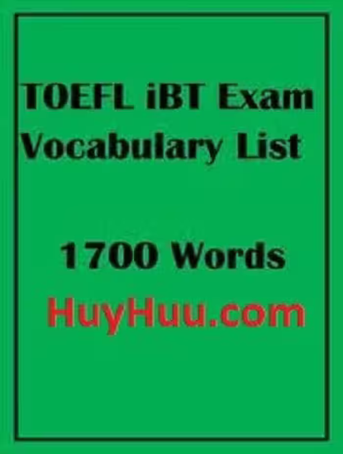 کتاب TOEFL iBT Exam Vocabulary List لغات ضروری تافل