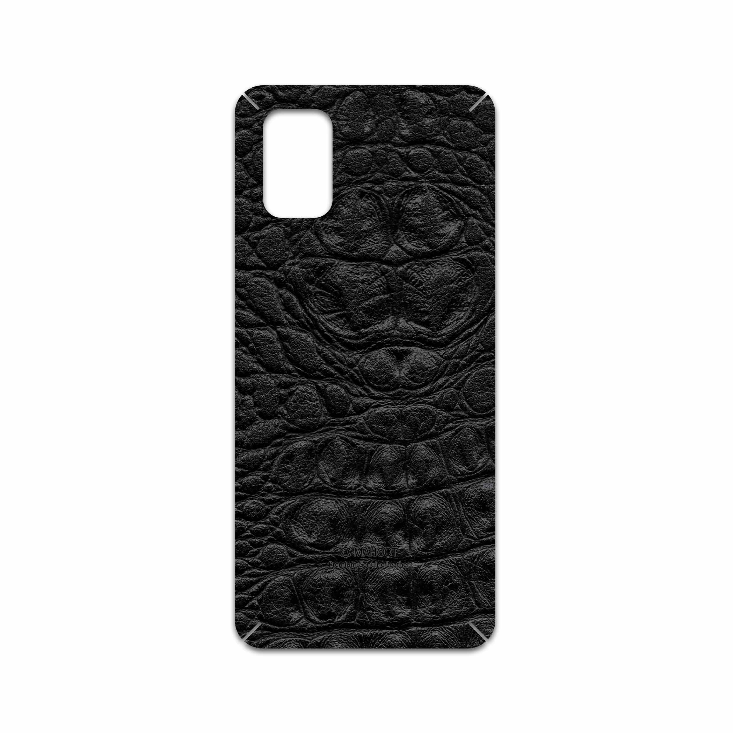 برچسب پوششی ماهوت مدل Black-Crocodile-Leather مناسب برای گوشی موبایل سامسونگ Galaxy M51