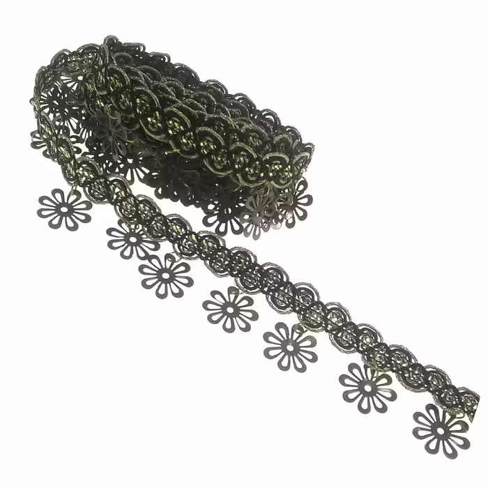 نوار یراق مدل سکه ای کد Y5577 طول 2.7 متر