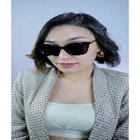 عینک آفتابی مشکی زنانه Vo 5333 s Col W44 87 54 17 140 Vogue