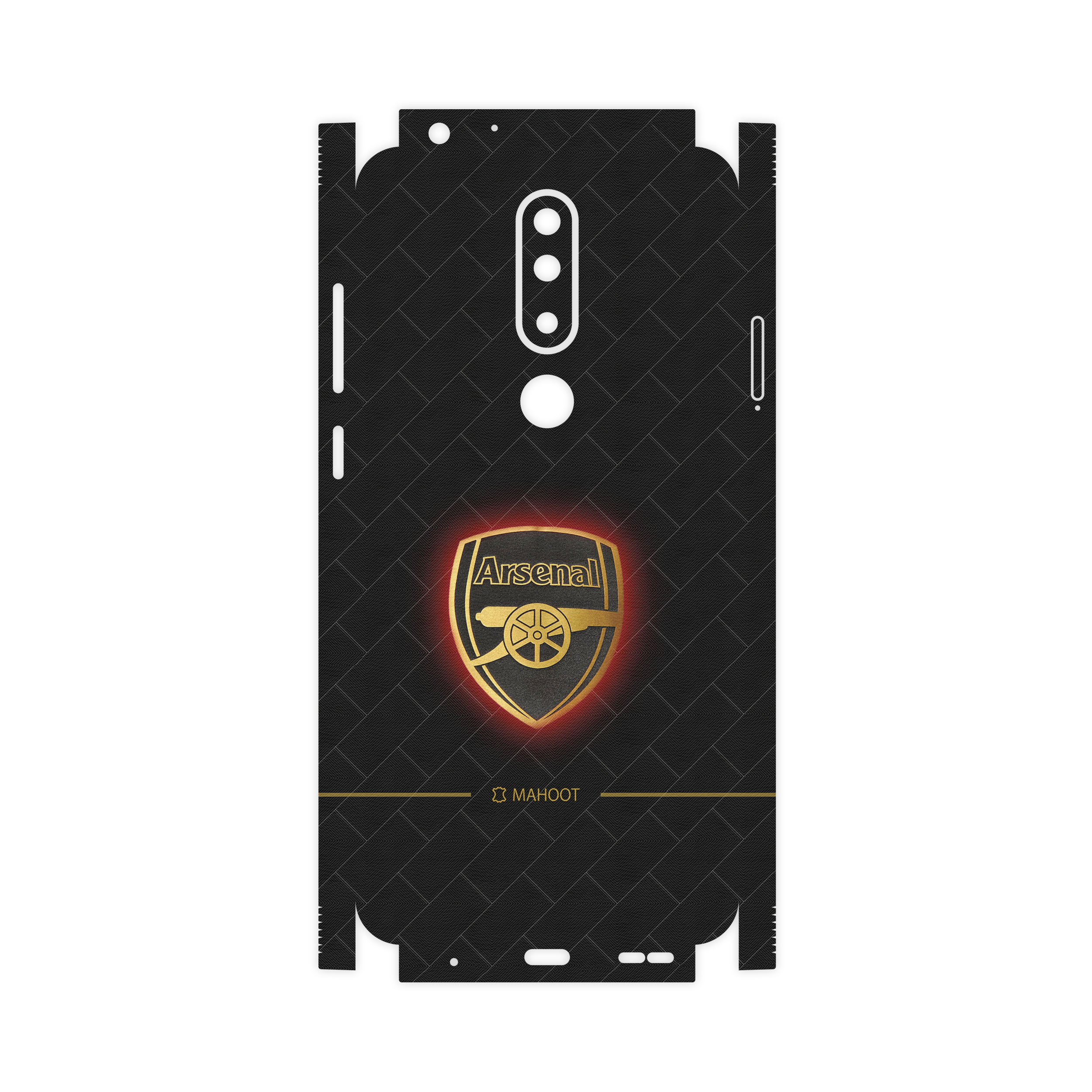 برچسب پوششی ماهوت مدل Arsenal-FC-FullSkin مناسب برای گوشی موبایل نوکیا 5.1 Plus