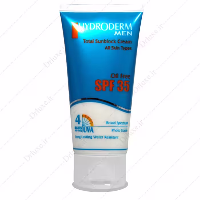 قیمت و خرید کرم ضد آفتاب SPF35 فاقد چربی آقایان هیدرودرم 50 میل - دکتر لوکس