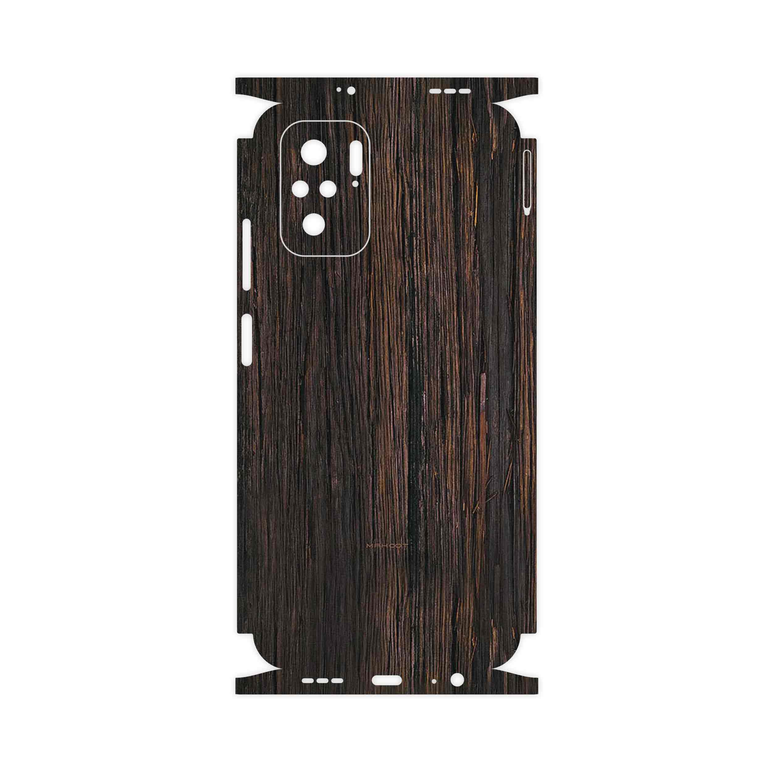برچسب پوششی ماهوت مدل Burned_Wood-FullSkin مناسب برای گوشی موبایل شیائومی Poco M5s