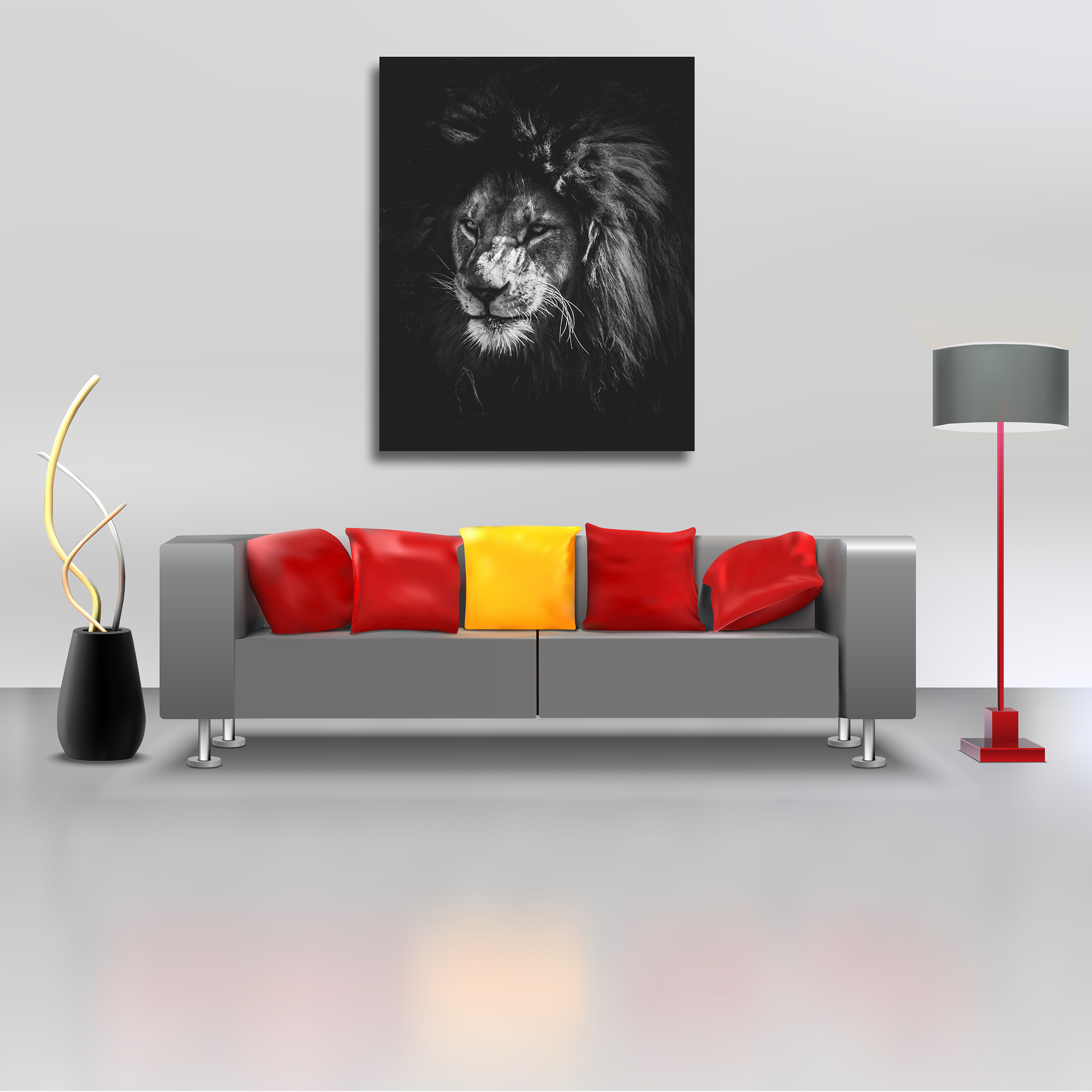 تابلو شاسی طرح شیر کد 18