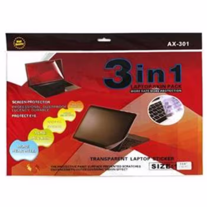 محافظ صفحه نمایش لپ تاپ مدل AX-301 سایز 15 اینچی بسته 3 عددی