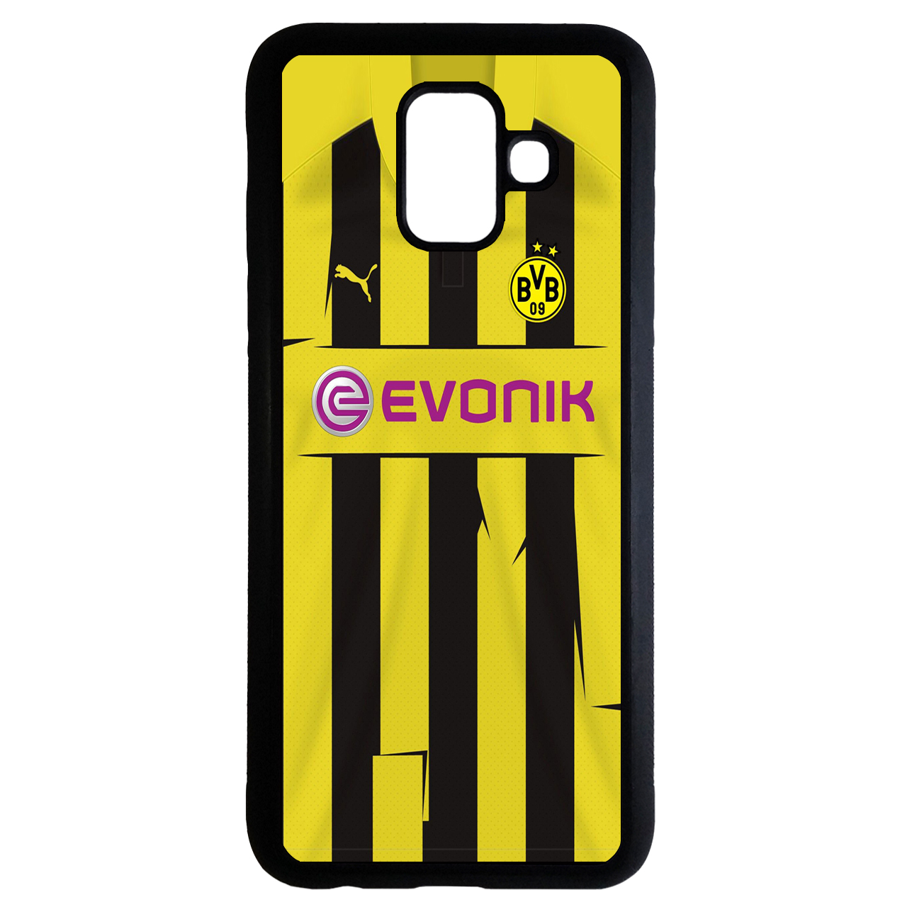 کاور طرح لباس تیم دورتموند کد 1105340 مناسب برای گوشی موبایل سامسونگ galaxy j6