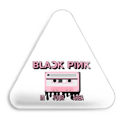 پیکسل خندالو طرح گروه موسیقی بلک پینک مدل مثلثی کد 3113