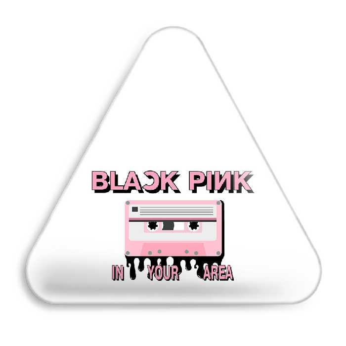 پیکسل خندالو طرح گروه موسیقی بلک پینک مدل مثلثی کد 3113