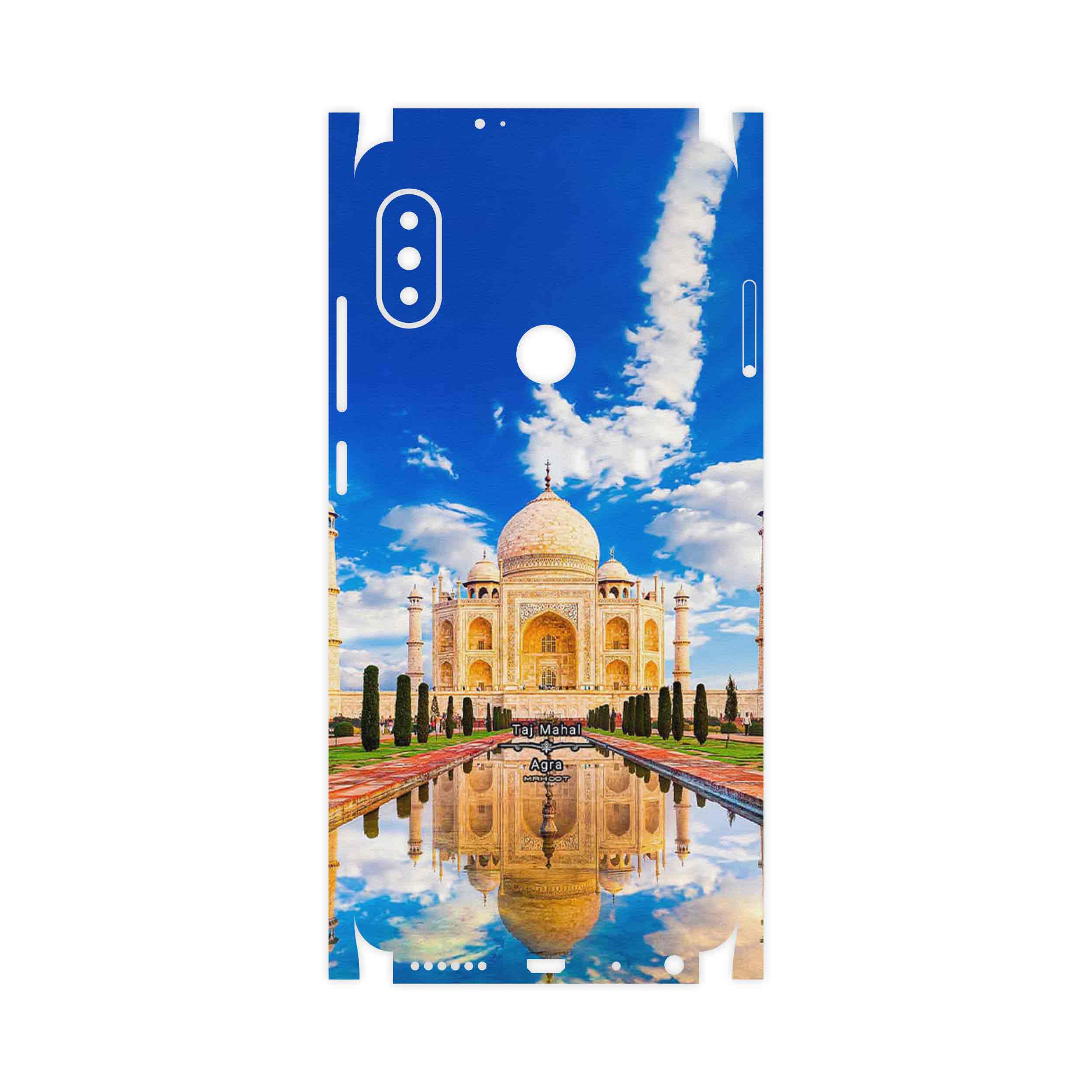 برچسب پوششی ماهوت مدل The Taj Mahal-FullSkin مناسب برای گوشی موبایل شیائومی Redmi Note 5 Pro