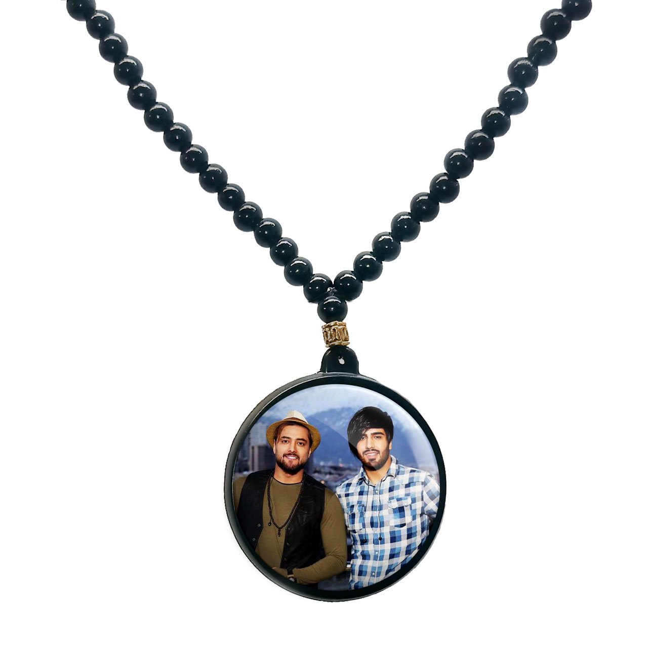 گردنبند پرمانه طرح ماکان بند کد pmd.8542 مدل دو طرفه