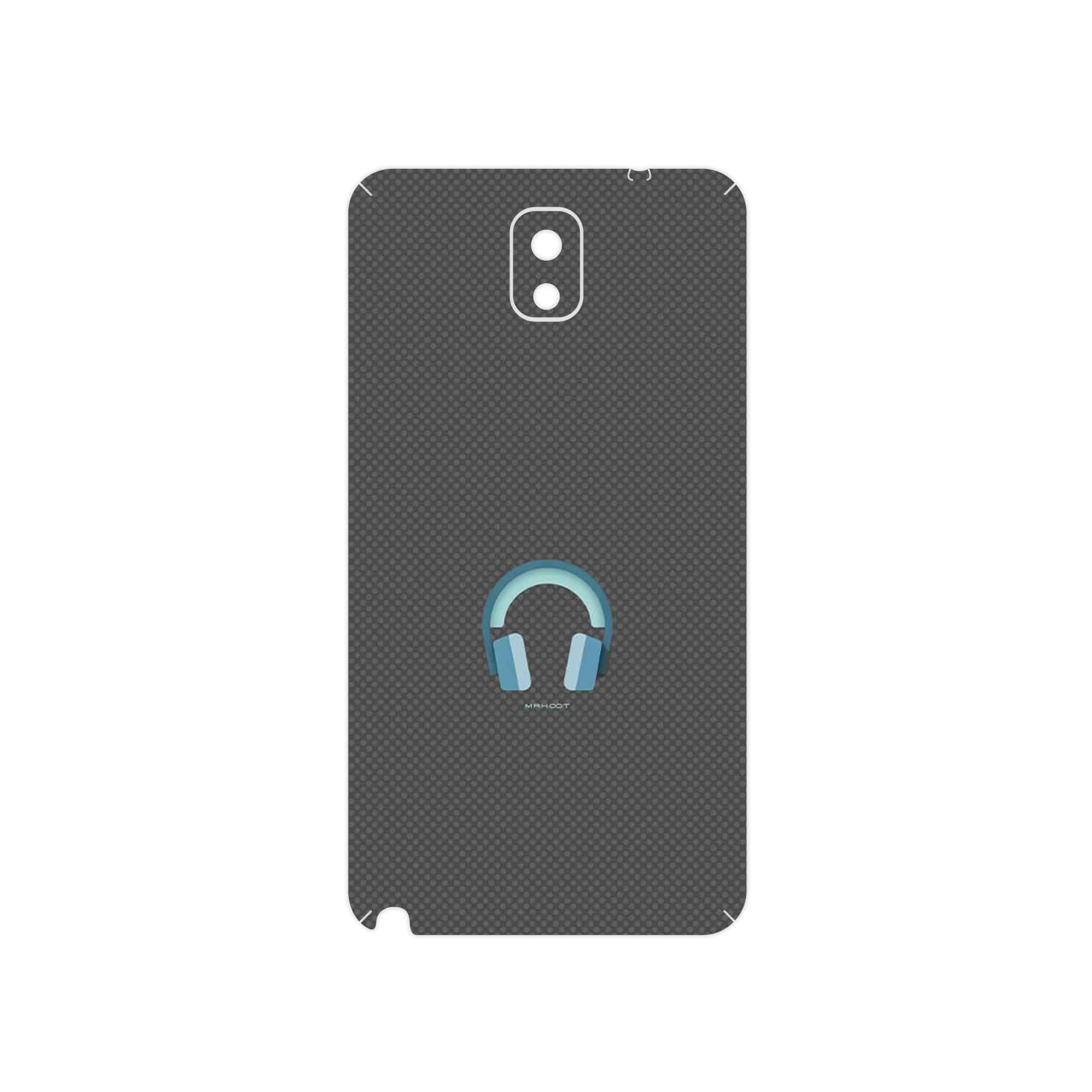 برچسب پوششی ماهوت مدل Minimal Headphone Icon مناسب برای گوشی موبایل سامسونگ Galaxy Note 3