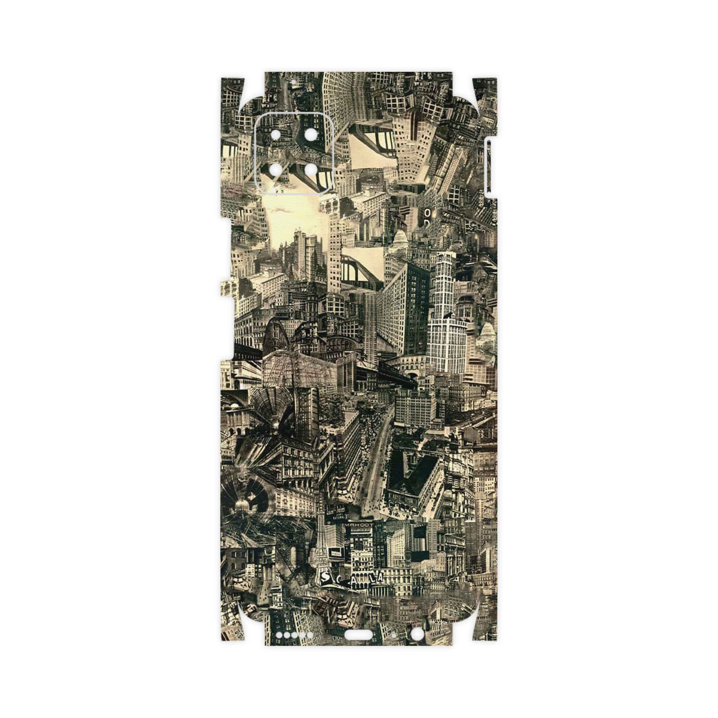 برچسب پوششی ماهوت مدل Collage of Skyscraper-FullSkin مناسب برای گوشی موبایل هوآوی Nova Y60