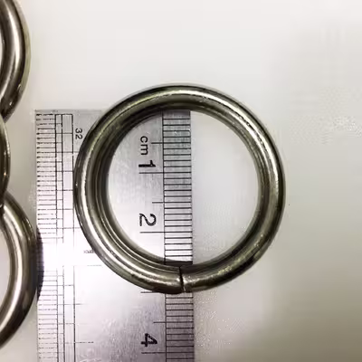 یراق کیف دوزی مدل گرد کد Steel-2.5Cm بسته 4 عددی