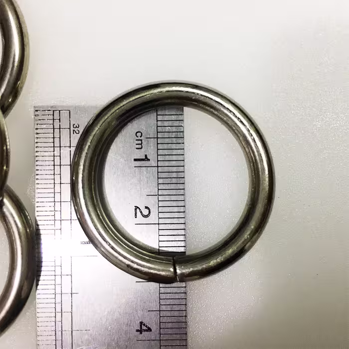 یراق کیف دوزی مدل گرد کد Steel-2.5Cm بسته 4 عددی