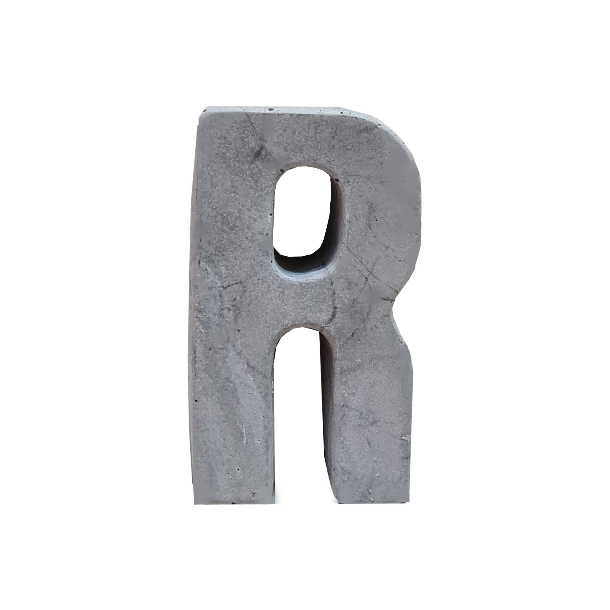 دکوری مدل بتنی طرح حرف R