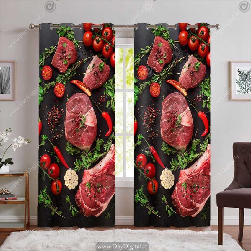 پرده پانچی طرح گوشت قرمز برای هایپر پروتئین PK-7225