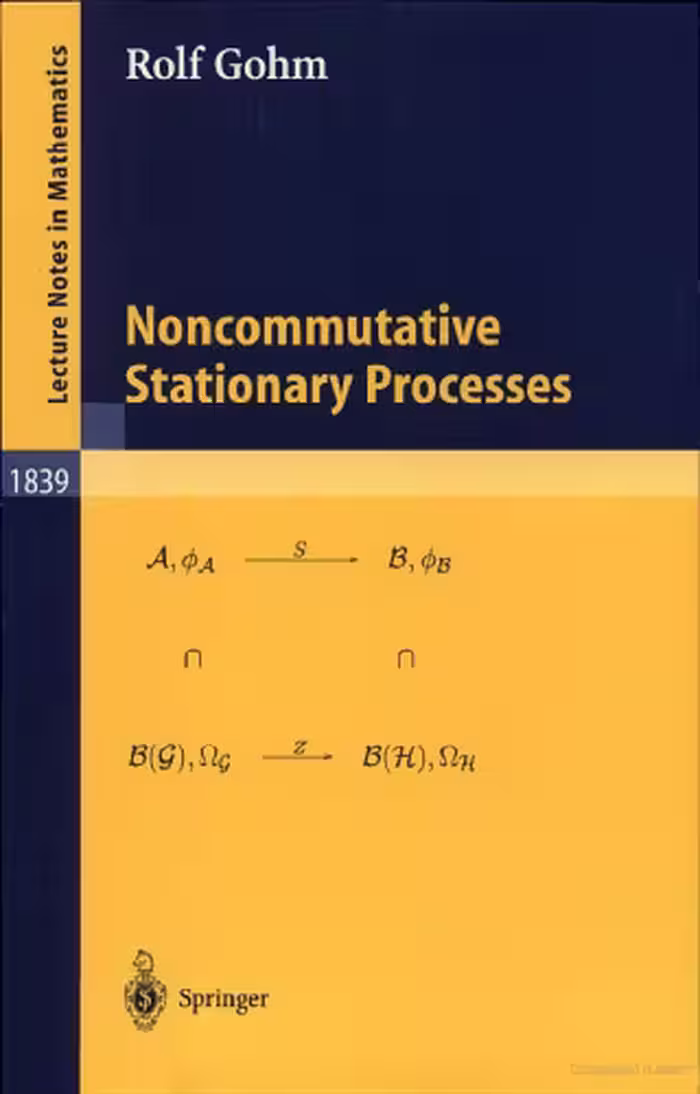 خرید و دانلود نسخه کامل کتاب Noncommutative Stationary Processes
