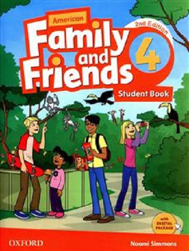 American Family and Friends 4 کتاب امریکن فامیلی فرندز 4 (سایز رحلی -A4)