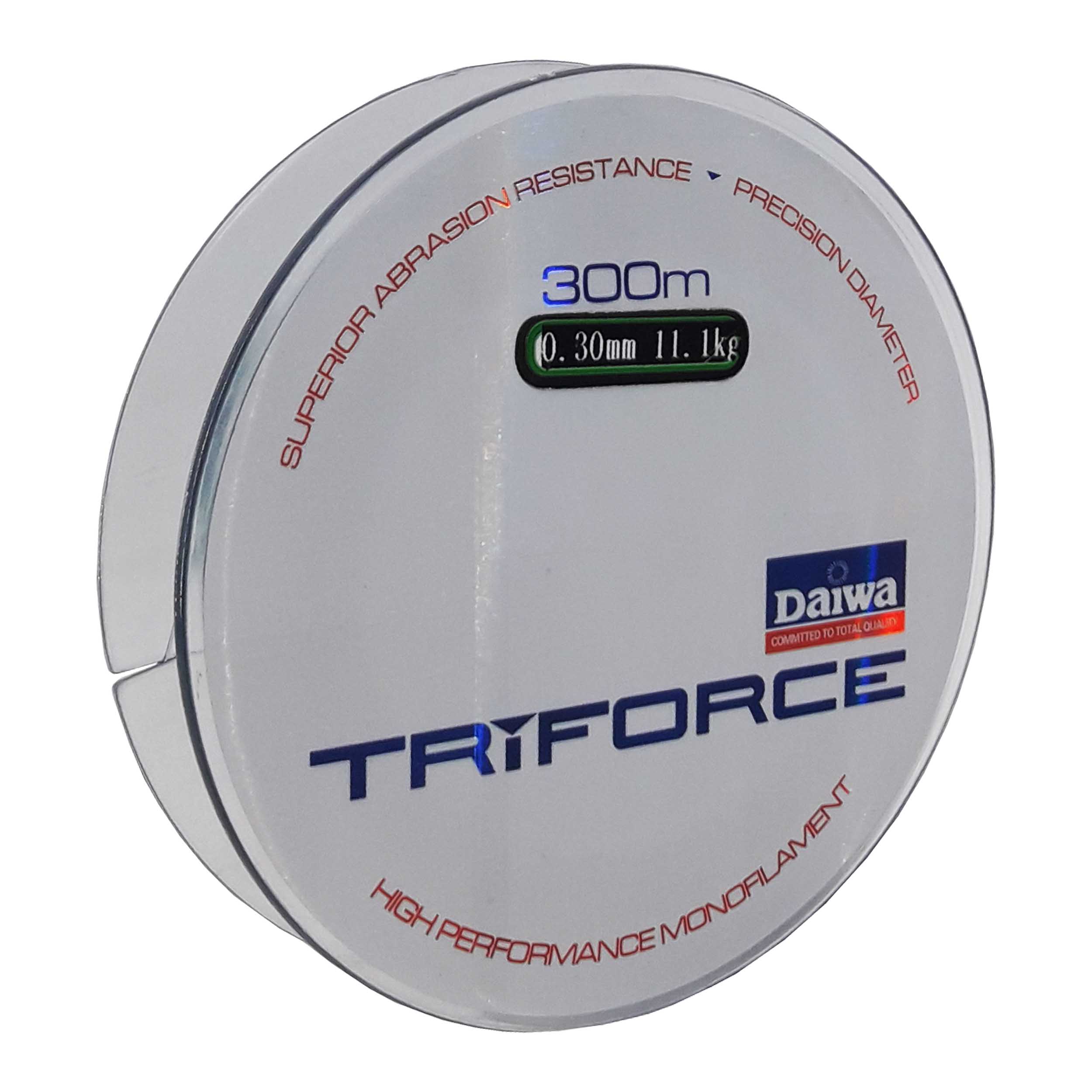 نخ ماهیگیری دایوا TRIFORCE سایز 030 سبزآبی 300 متری