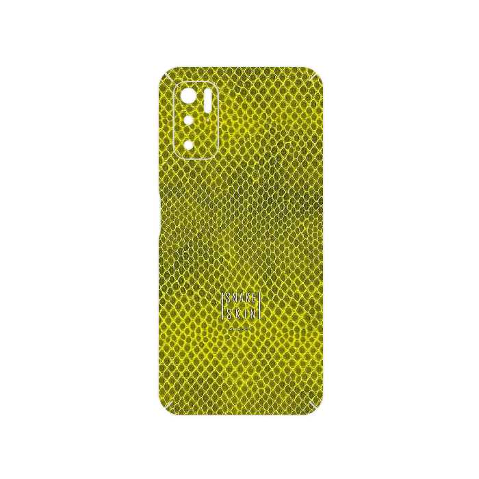 برچسب پوششی ماهوت مدل Yellow Snake Skin مناسب برای گوشی موبایل شیائومی Poco M3 Pro 5G