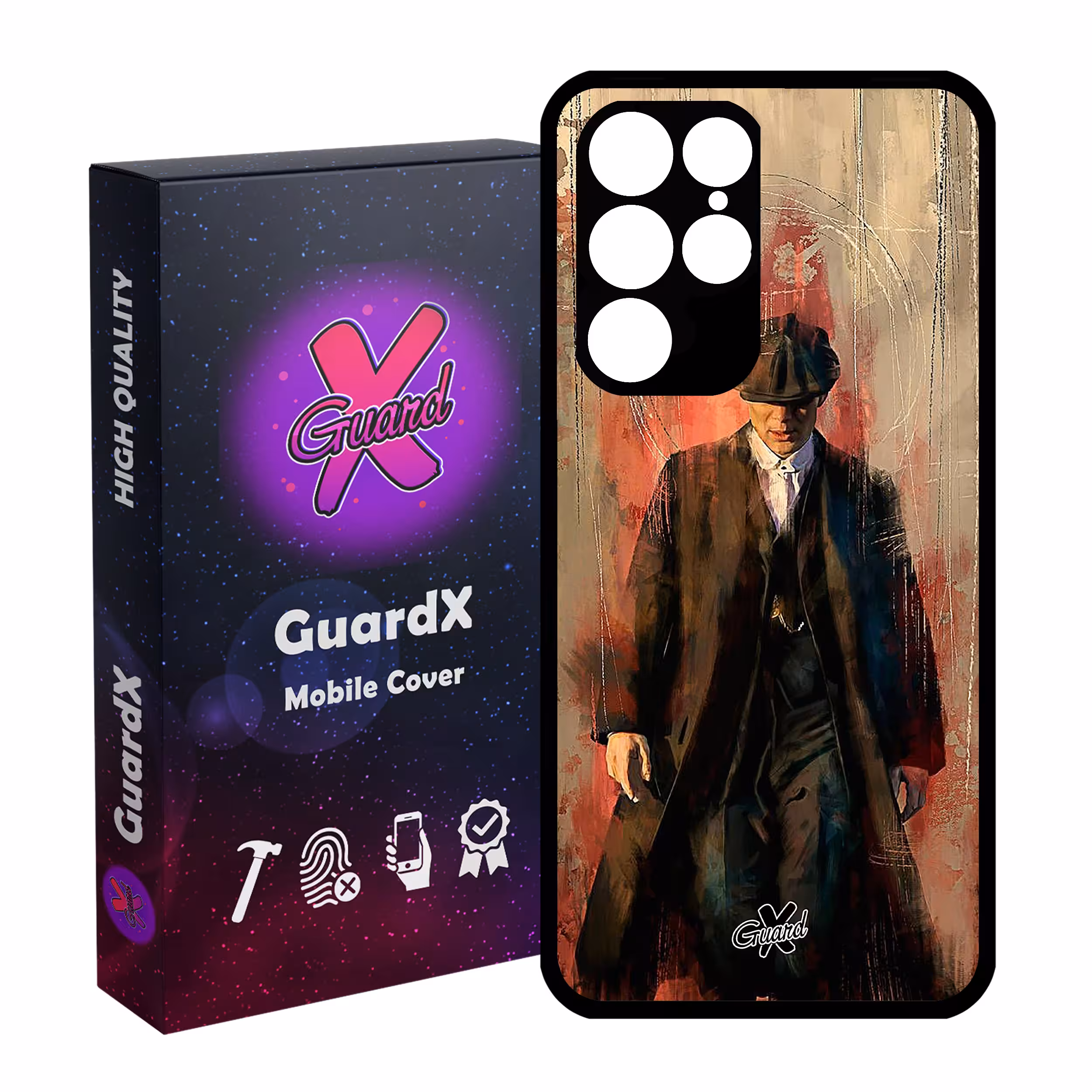 کاور گارد ایکس طرح Peaky Blinders مدل Glass10122 مناسب برای گوشی موبایل سامسونگ Galaxy S22 Ultra