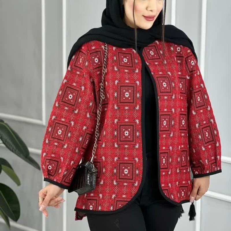 مانتوی کتی زنانه گلیمی